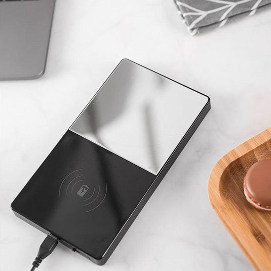 2 In 1 Heating Mug Cup Warmer Electric Wireless Charger For Home Office Coffee Milk - BADERCA 